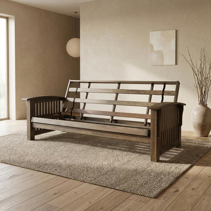 Foldable Futons with Sturdy Frame, 83-Inch Length for Comfortable Seating