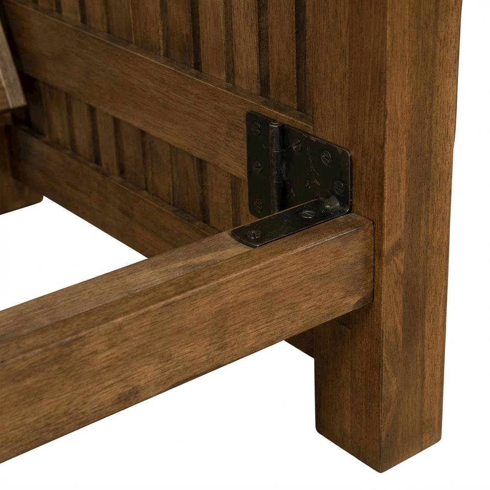 Rustic Walnut Futon with Sturdy Frame and Comfortable Seating