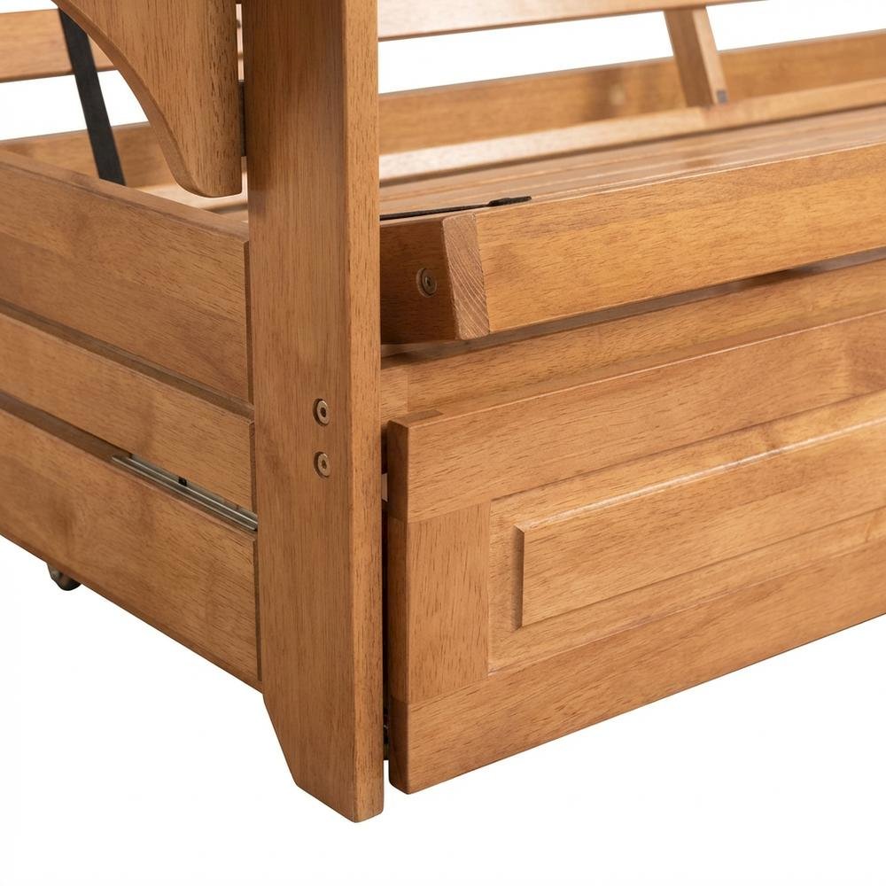 Foldable Fabric Futon with Polyester Cover and Sturdy Frame