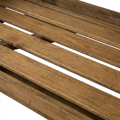 Rustic Walnut Futon with Sturdy Frame and Comfortable Seating