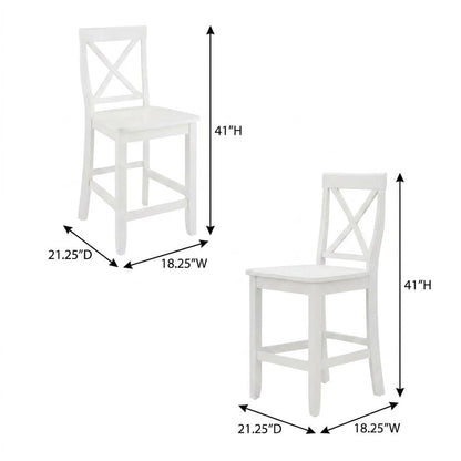 Counter Height Bar Stool Set in Sleek Style with Comfort Design