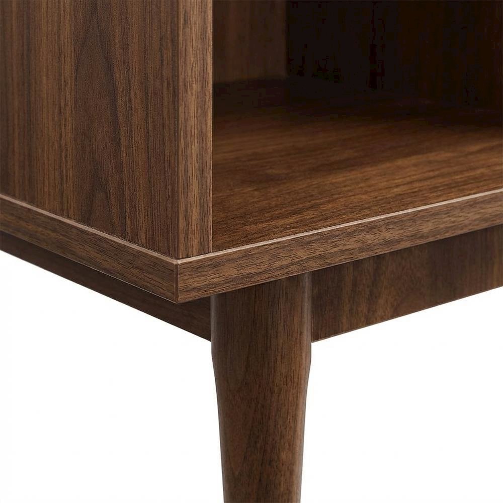 Record Player Stand with Vinyl Storage, Compact Entertainment Center