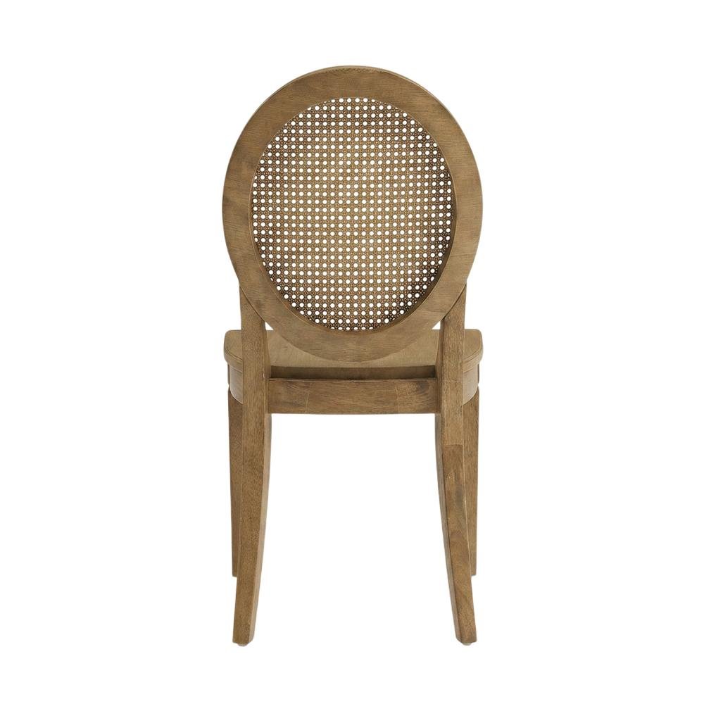Cane-Back Dining Chair Set with Natural Finish and Comfortable Seating