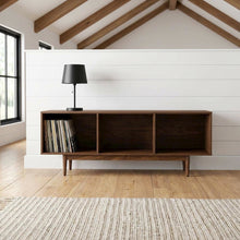 Large vinyl storage console with sturdy construction and versatile design