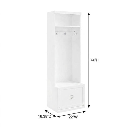 Hall Tree with Shelves and Coat Storage in Elegant Finish