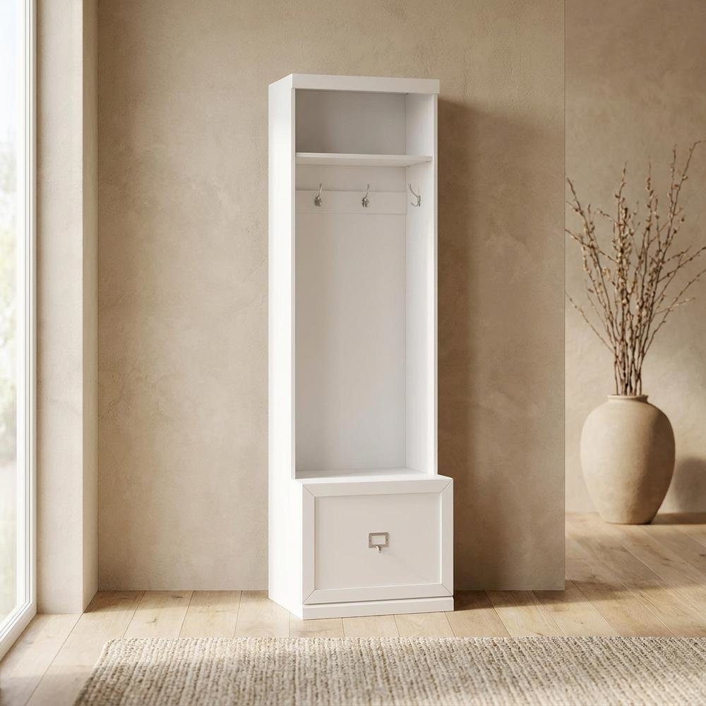 Hall Tree with Shelves and Coat Storage in Elegant Finish