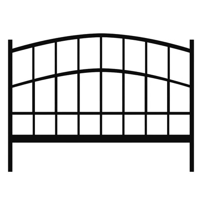 Black Queen Headboard and Footboard with Classic Design and Durable Finish