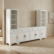 Contemporary 3-Piece Entertainment Center with Sideboard and Bookcases