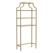 Soft Gold Space Saver Bathroom Vanity with Anti-Tip Hardware