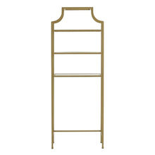 Soft Gold Space Saver Bathroom Vanity with Anti-Tip Hardware