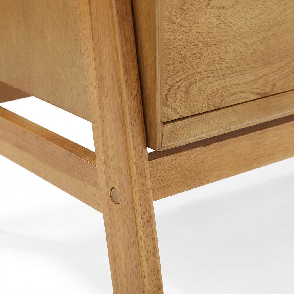 Large Acorn Floor Shelf with Anti-Tip Hardware for Freestanding Storage