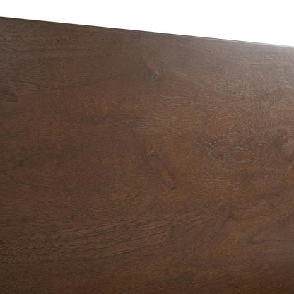 Mahogany Platform Bed with Headboard, Footboard, Sturdy Rails, Anti-Tip Safety
