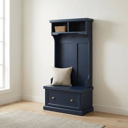 Hall Tree with Practical Storage and Charming Design