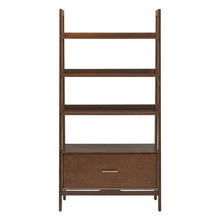 Large Mahogany Etagere with Floor Clearance and Anti-Tip Hardware