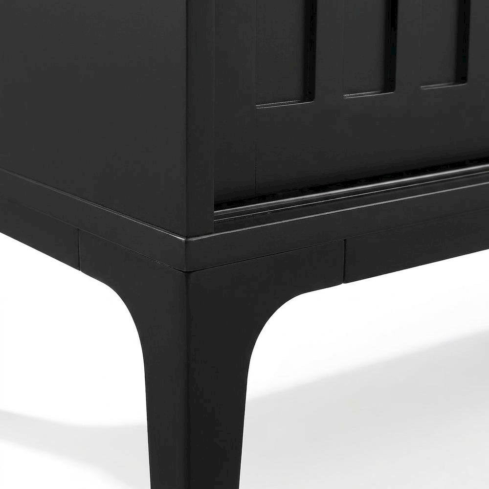 Large record player cabinet with vinyl storage in modern design