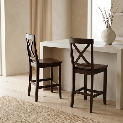 Counter Height Bar Stool Set in Sleek Design with Comfort Features