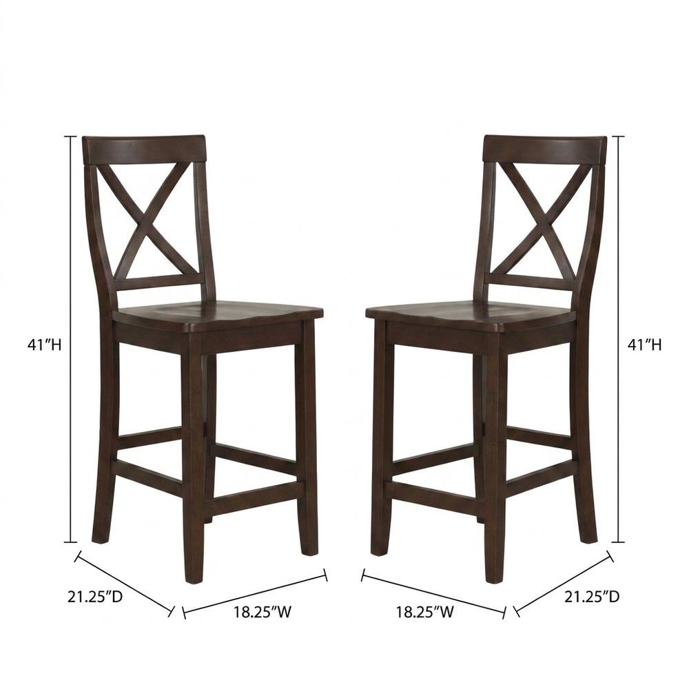 Counter Height Bar Stool Set in Sleek Design with Comfort Features