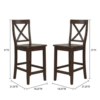 Counter Height Bar Stool Set in Sleek Design with Comfort Features