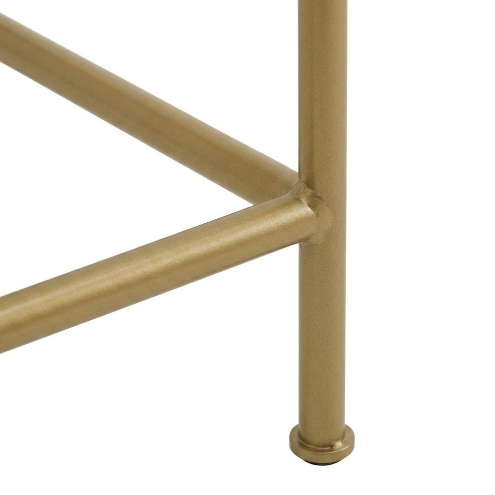Soft Gold Space Saver Bathroom Vanity with Anti-Tip Hardware