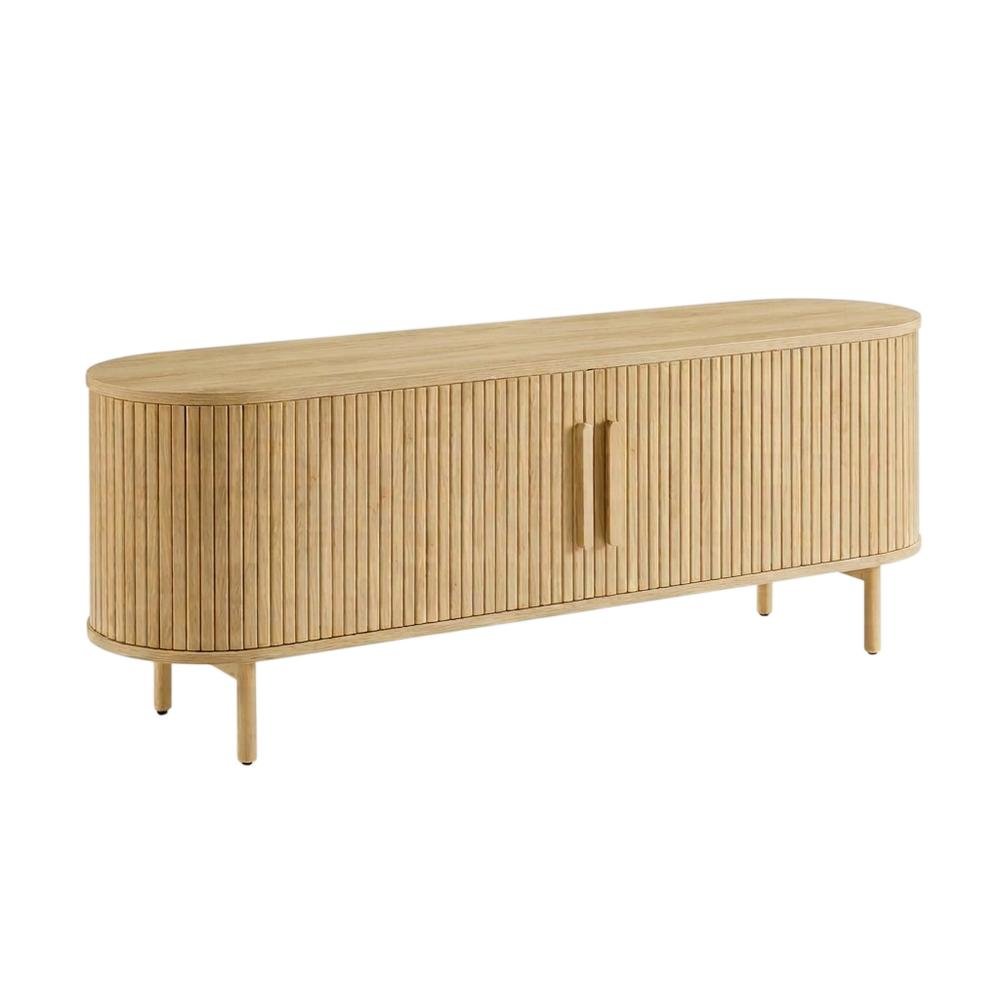 Wooden Record Player Cabinet with Vinyl Storage for Entertainment Rooms