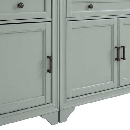 3-Piece Entertainment Center Set with Sideboard and Bookcases
