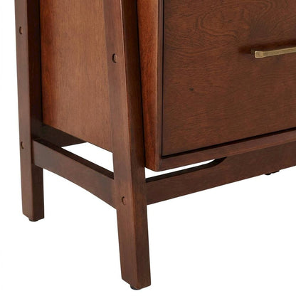 Mahogany Floor Shelf Set with Large and Small Freestanding Etagere Units