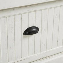 Distressed White Hall Tree with Anti-Tip Hardware and Sturdy Construction