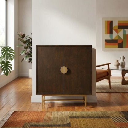 Gold Bar Cabinet with Anti-Tip Hardware and Durable Construction