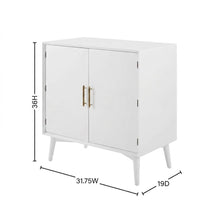 Black bar cabinet with anti-tip hardware and ample storage space