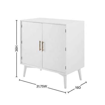 Black bar cabinet with anti-tip hardware and ample storage space