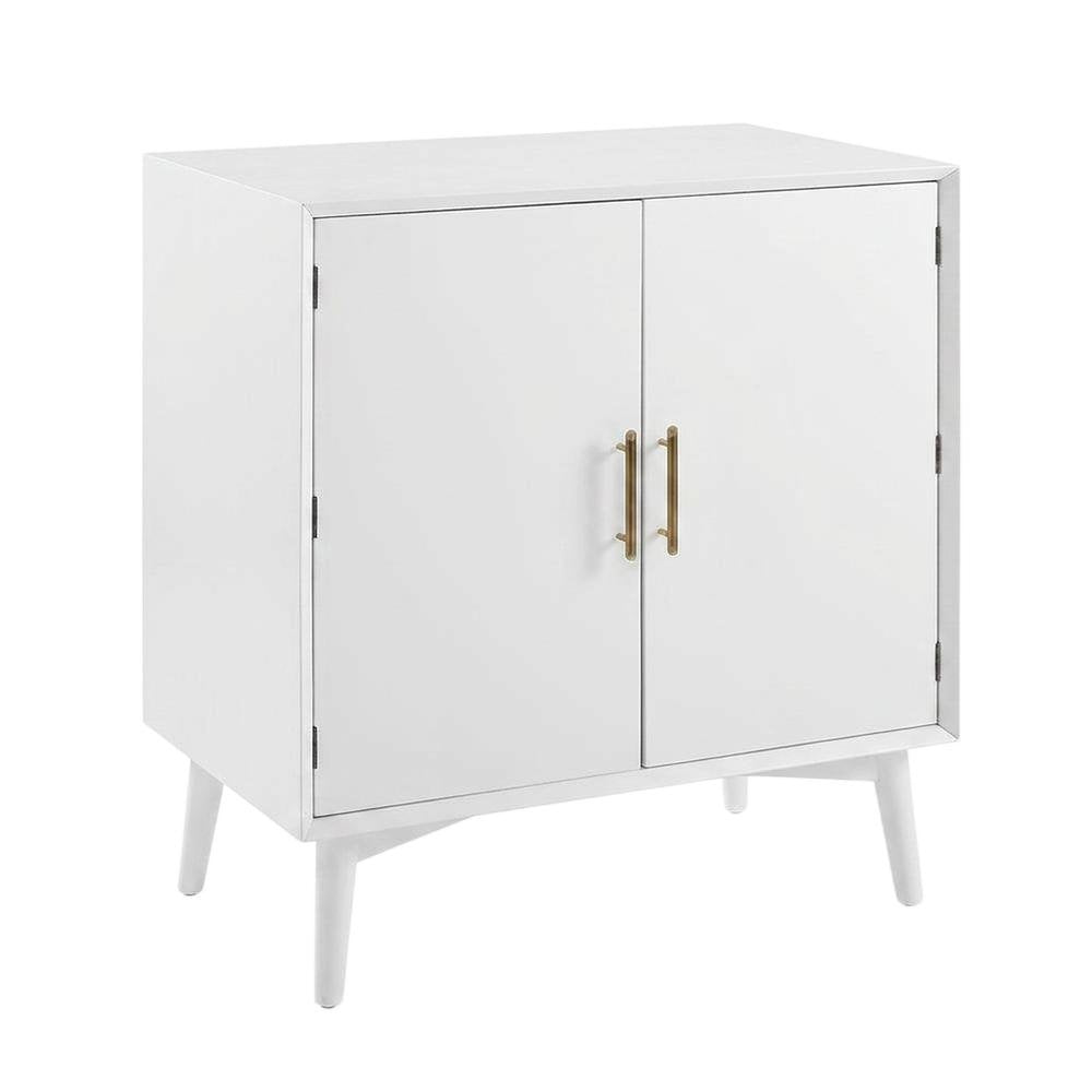 Black bar cabinet with anti-tip hardware and ample storage space