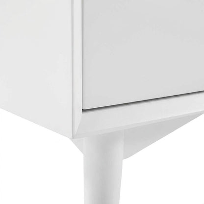 Black bar cabinet with anti-tip hardware and ample storage space