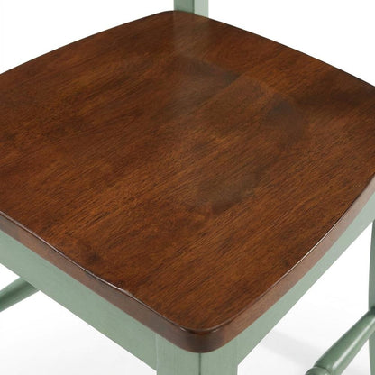 2-Piece Dining Chair Set with Upholstered Seats and Modern Design
