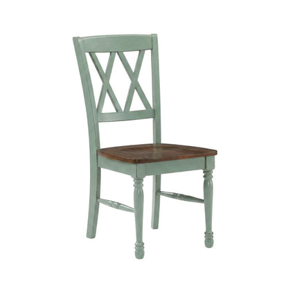 2-Piece Dining Chair Set with Upholstered Seats and Modern Design