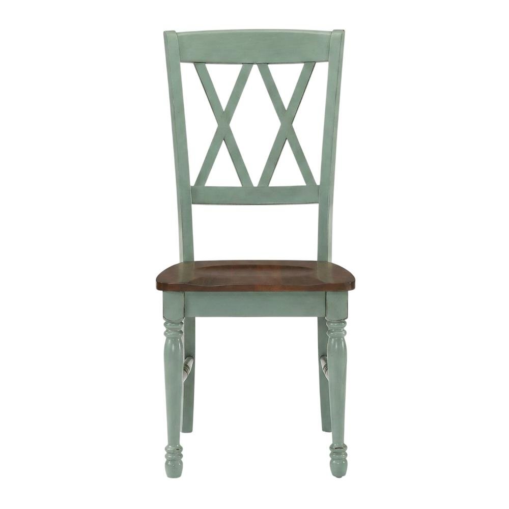 2-Piece Dining Chair Set with Upholstered Seats and Modern Design