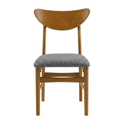 Wood Dining Chairs with Upholstered Seats and Backrest, Stylish Kitchen Seating