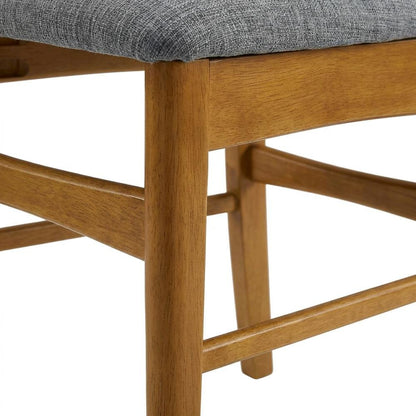 Wood Dining Chairs with Upholstered Seats and Backrest, Stylish Kitchen Seating