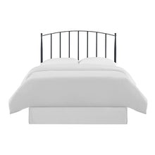 Stylish Black Steel Headboard Featuring Modern Farmhouse Design for King Beds