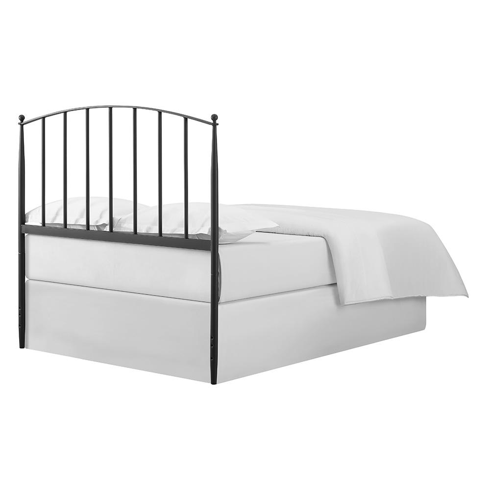 Stylish Black Steel Headboard Featuring Modern Farmhouse Design for King Beds