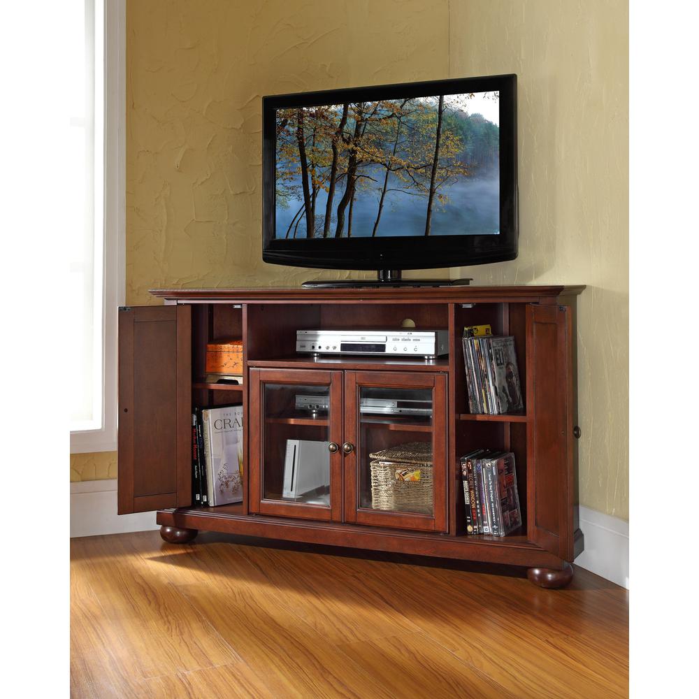 Alexandria 48" Corner Tv Stand Mahogany