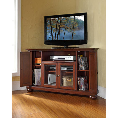 Alexandria 48" Corner Tv Stand Mahogany