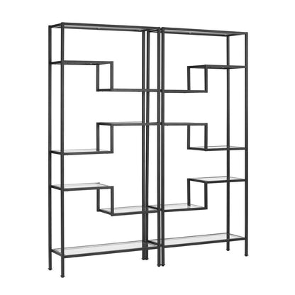Sloane 2Pc Etagere Set Matte Black - 2 Etageres
