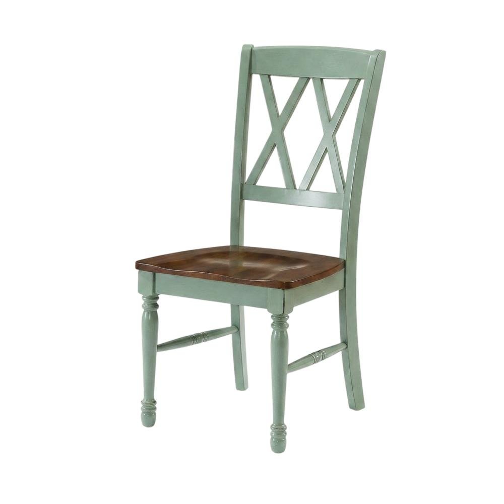 Set of four dining chairs with ergonomic back support and sturdy construction