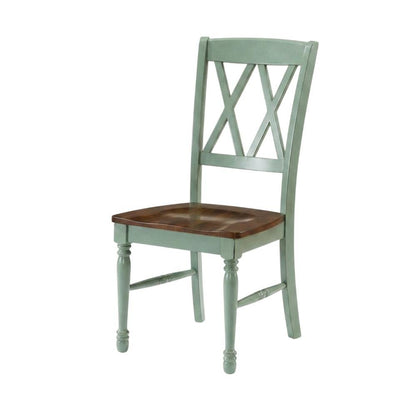 Set of four dining chairs with ergonomic back support and sturdy construction