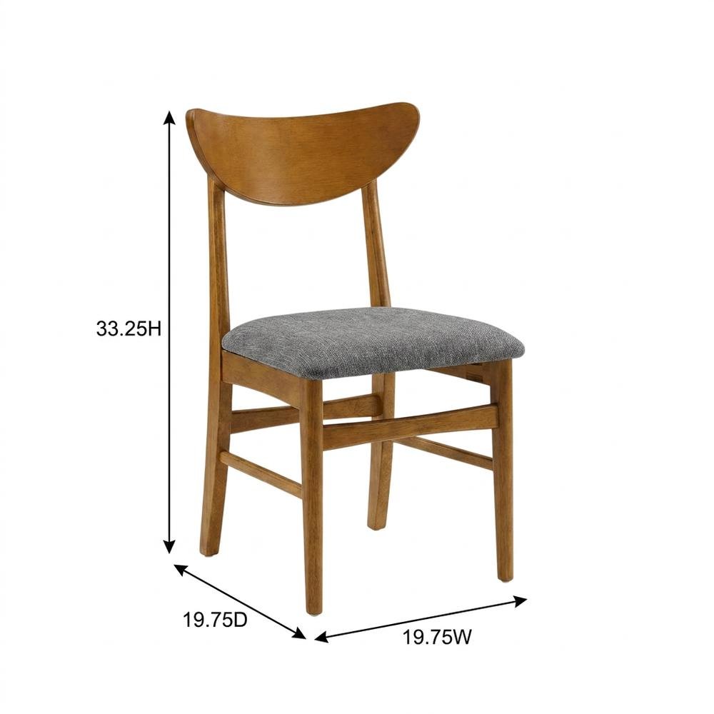Wood Dining Chairs Set with Cushioned Seats and Sturdy Frame, 4-Piece