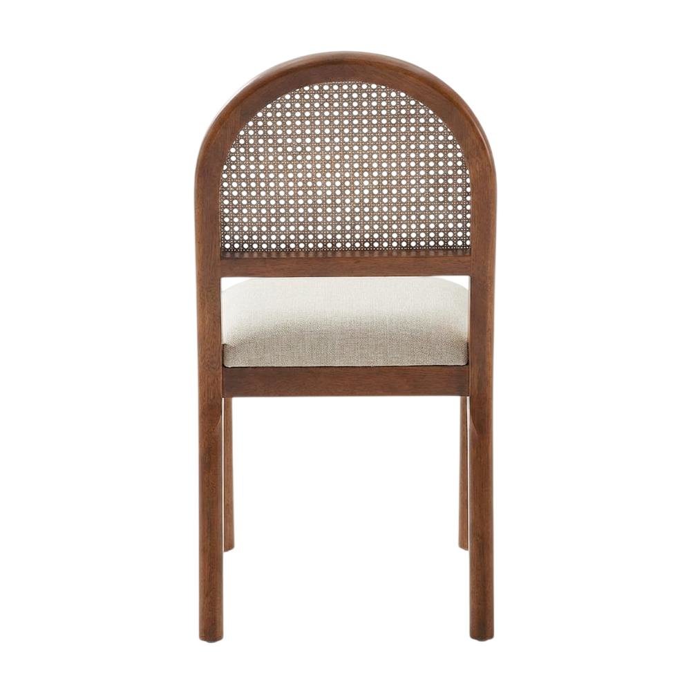 Cream-Colored Dining Chair Set with Sturdy Construction and Comfortable Seating