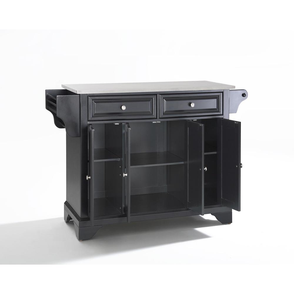 Lafayette Stainless Steel Top Full Size Kitchen Island/Cart