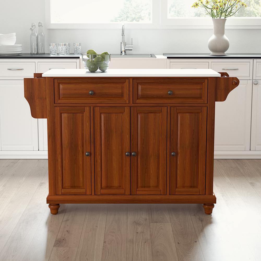 Cambridge Stone Top Full Size Kitchen Island/Cart
