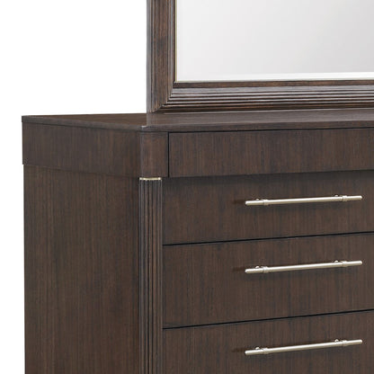 Asher Park 8 Drawer Dresser, Piano Brown Finish