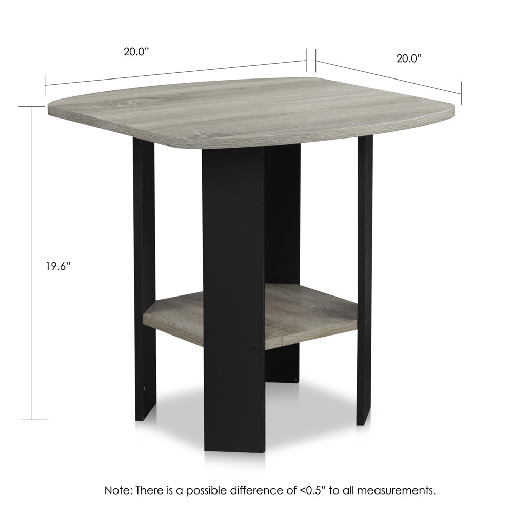 Simple Design End Table, Set of Two